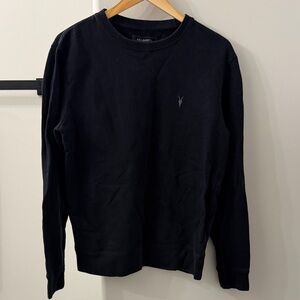 AllSaints Black Crewneck Sweatshirt